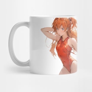 Asuka Langley Soryu Neon Genesis Evangelion Red Swimsuit Mug